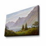 Wallity FAMOUSART-047 Paisaje con Lago de Montaña, Mañana de Caspar David Friedrich (45 x 70 cm)